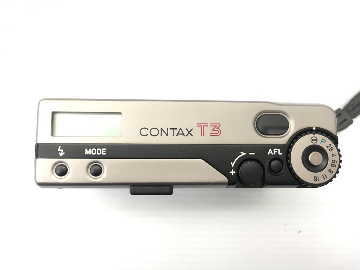 【美品】CONTAX T3　コンタックス　フィルムカメラ　コンパクトカメラ　Sonnar 2.8/35 T*　Carl Zeiss　フィルム35ｍｍ レア 希少品♪2464S_5