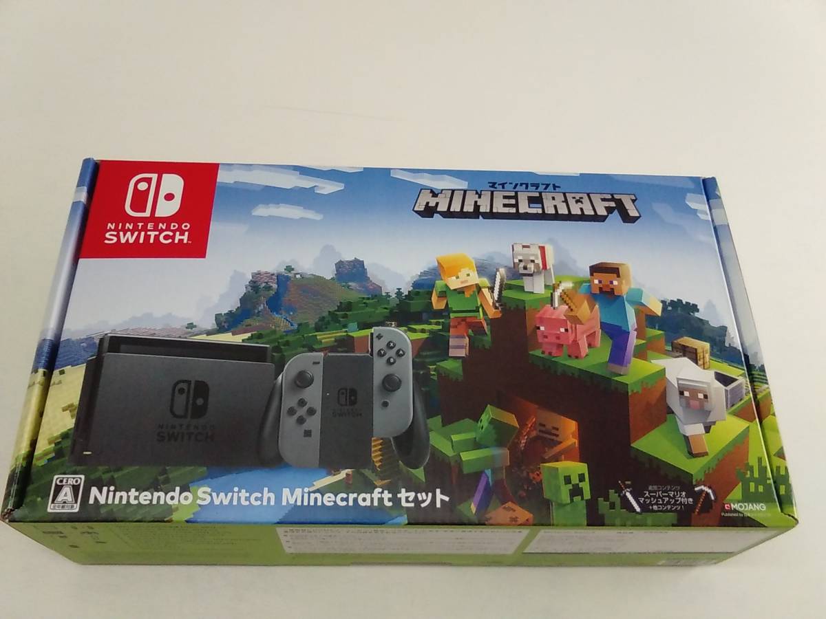 25】Nintendo SWITCH LR：グレー HAC-S-KAAGE Minecraft マイン
