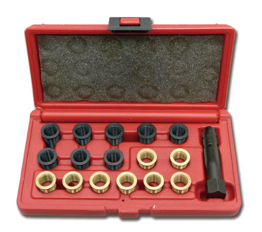 新品 TRAX 17ピース・12mmスパークプラグスレッドリペアーセット
