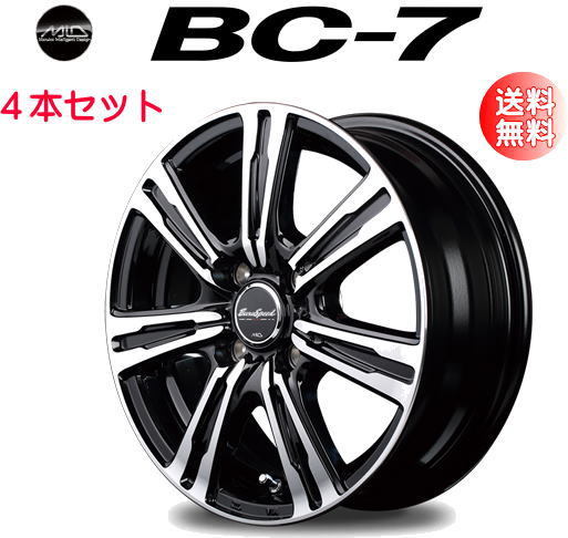 正規品，大得価 MID EUROSPEED BC-7 12インチ 3.50B +42 4/100 カラー：ブラックポリッシュ ホイール4本セット(社外品)｜売買されたオークション情報、yahooの商品情報をアーカイブ公開 - オークファン 4穴
