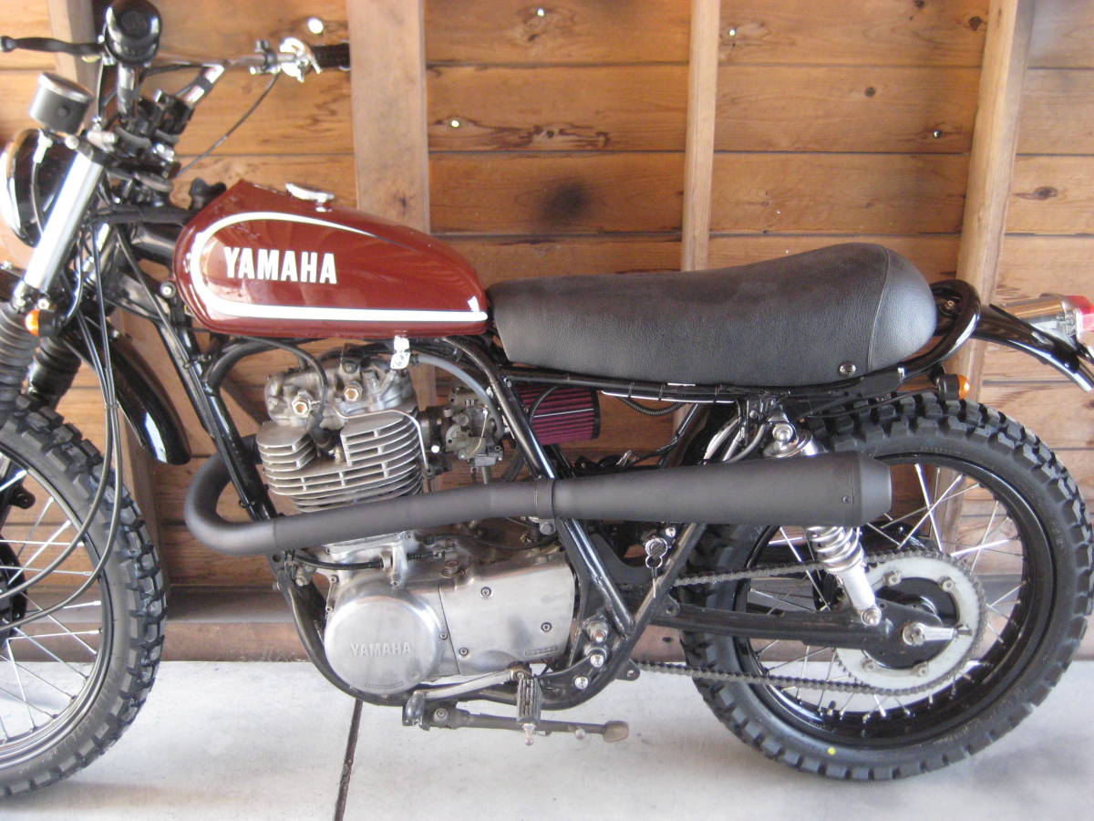 SR400 SR500 左出しワンオフアップマフラー VMX オフロード スクラン
