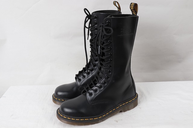 Dr.Martens 14ホール レディース 黒 UK4 22.5〜23.0 UK製 Dr Martens