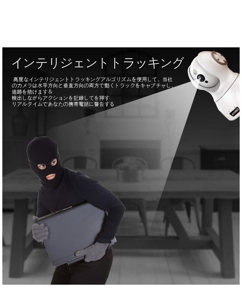 JOOAN : 防犯カメラ 300万画素監視カメラ24時間録画・IP65防水 WiFi
