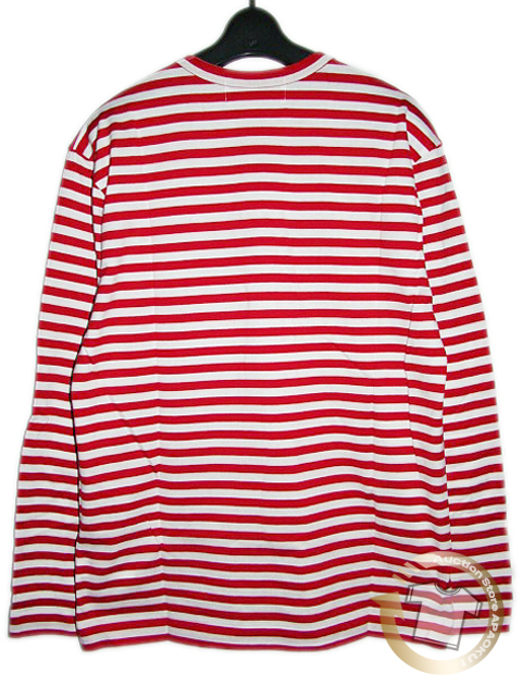 60□19SS CDG by Comme des Garcons ロングスリーブTシャツ レッド L