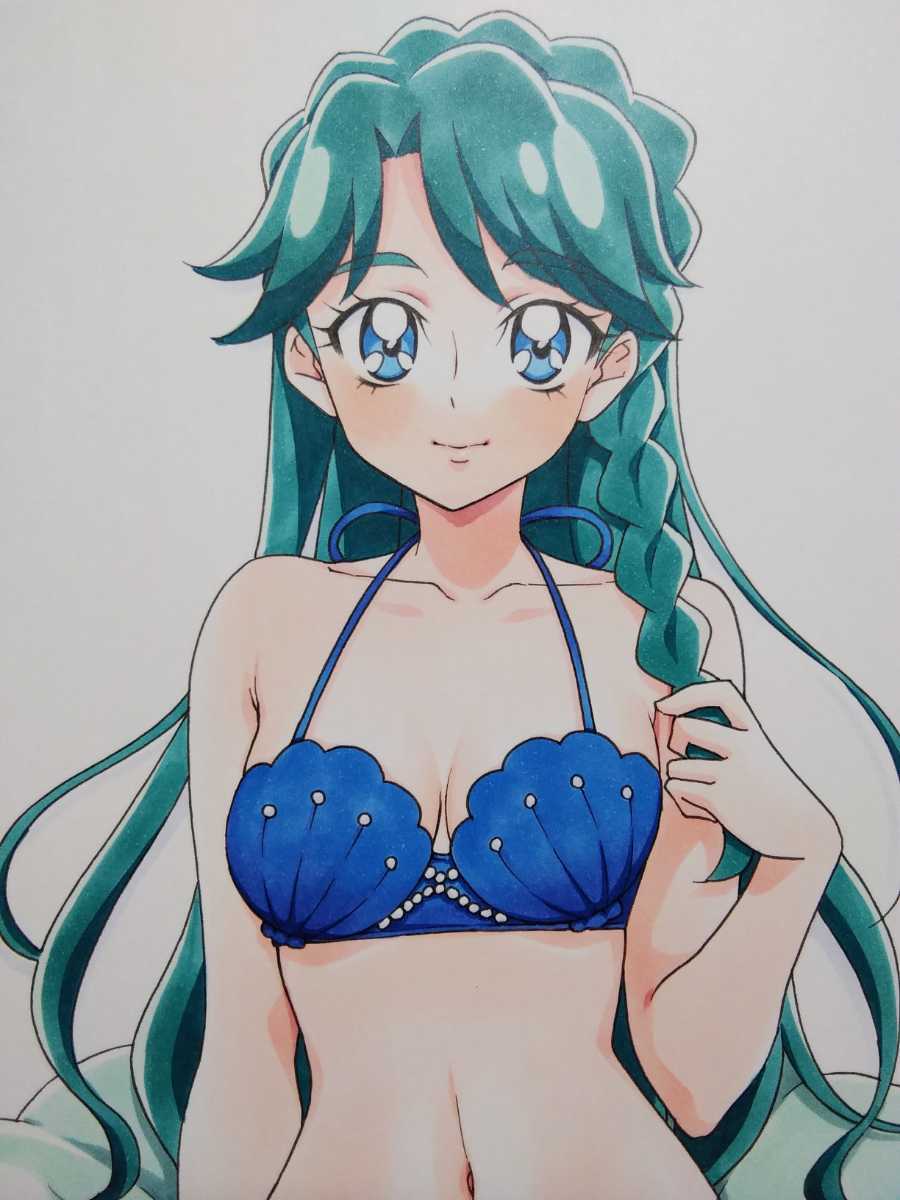手描きイラスト 海藤みなみ キュアマーメイド Go!プリンセスプリキュア