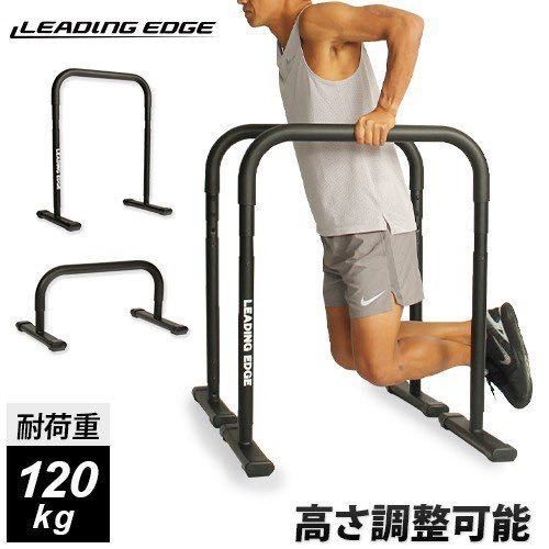 ●送無即決!●リーディングエッジ(LEADINGEDGE) 2WAY ディップスタンド 耐荷重120kg ブラック LE-DS800 BK ディップススタンド ホーム
