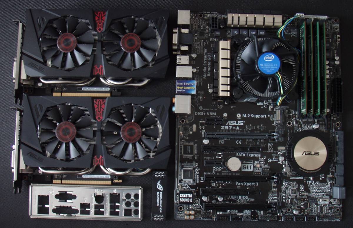  i7 4790 + ASUS Z97-A + RAM16GB + ASUS GTX960-2GB&times;2 SLI仕様 BIOS確認済み(Core i7)｜売買されたオークション情報、yahooの商品情報をアーカイブ公開 - オークファン Core i7