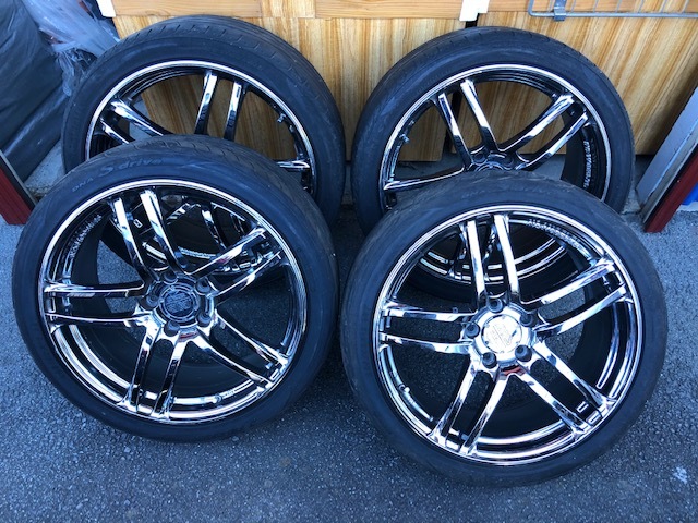 AVS T5 YOKOHAMA MODEL - | Model 18インチ メッキ 8J+48 19インチ の商品詳細 5H-112 中古 CarGym Cars