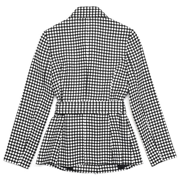 美品】☆Viaggio Blu・ビアッジョブルー☆ドット柄 ベルト付き 比翼 