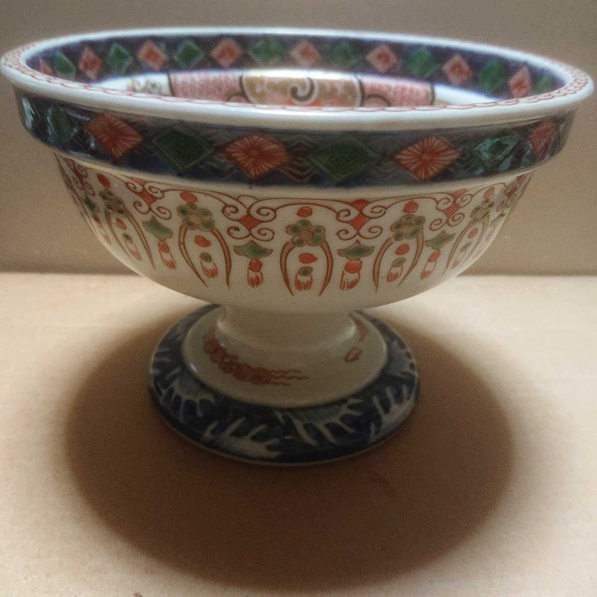 古伊万里 時代伊万里 花鳥文 盃洗 箱無し(色絵)｜売買された