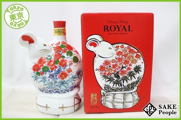 超激得，定番 注目 サントリー ウイスキー ローヤル 2020 干支 陶器ボトル 子歳 600ml 43% ジャパニーズ(日本)｜売買されたオークション情報、yahooの商品情報をアーカイブ公開 - オークファン 日本