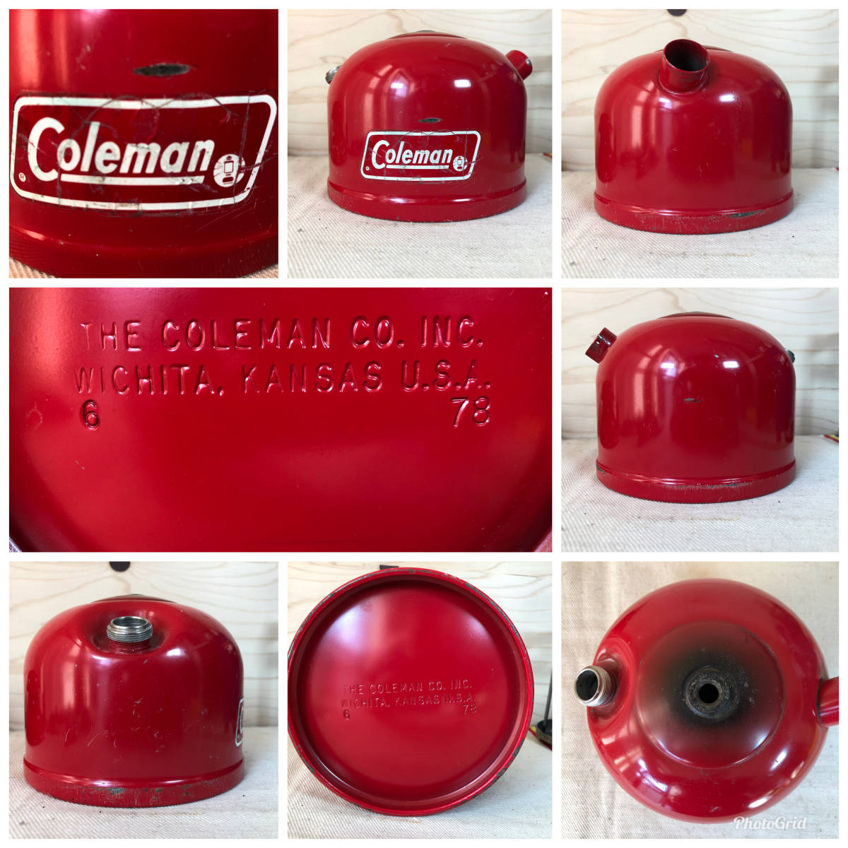 コールマン 200A ランタン 1978年6月刻印 分解整備済 /coleman red 赤