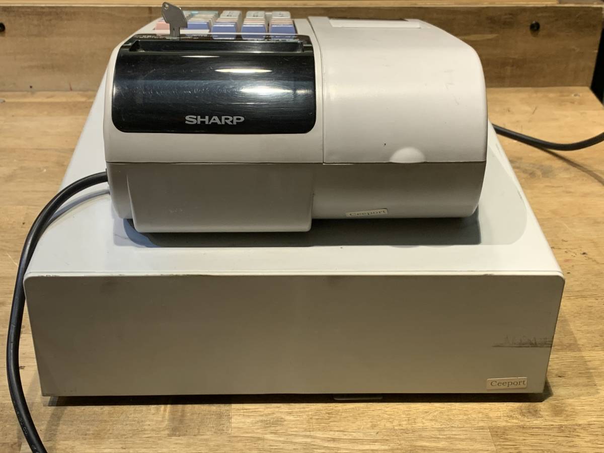 SHARP 電子レジスター XE-A20 シャープ 小型 店舗用品 動作確認済み
