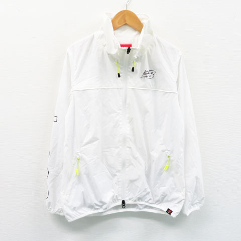  NEW BALANCE ニューバランス 裏メッシュナイロンジャケット ロゴ ホワイト系 1 240001344557 ゴルフウェア レディース(ジャンパー、ジャケット)｜売買されたオークション情報、yahooの商品情報をア ジャンパー、ジャケット