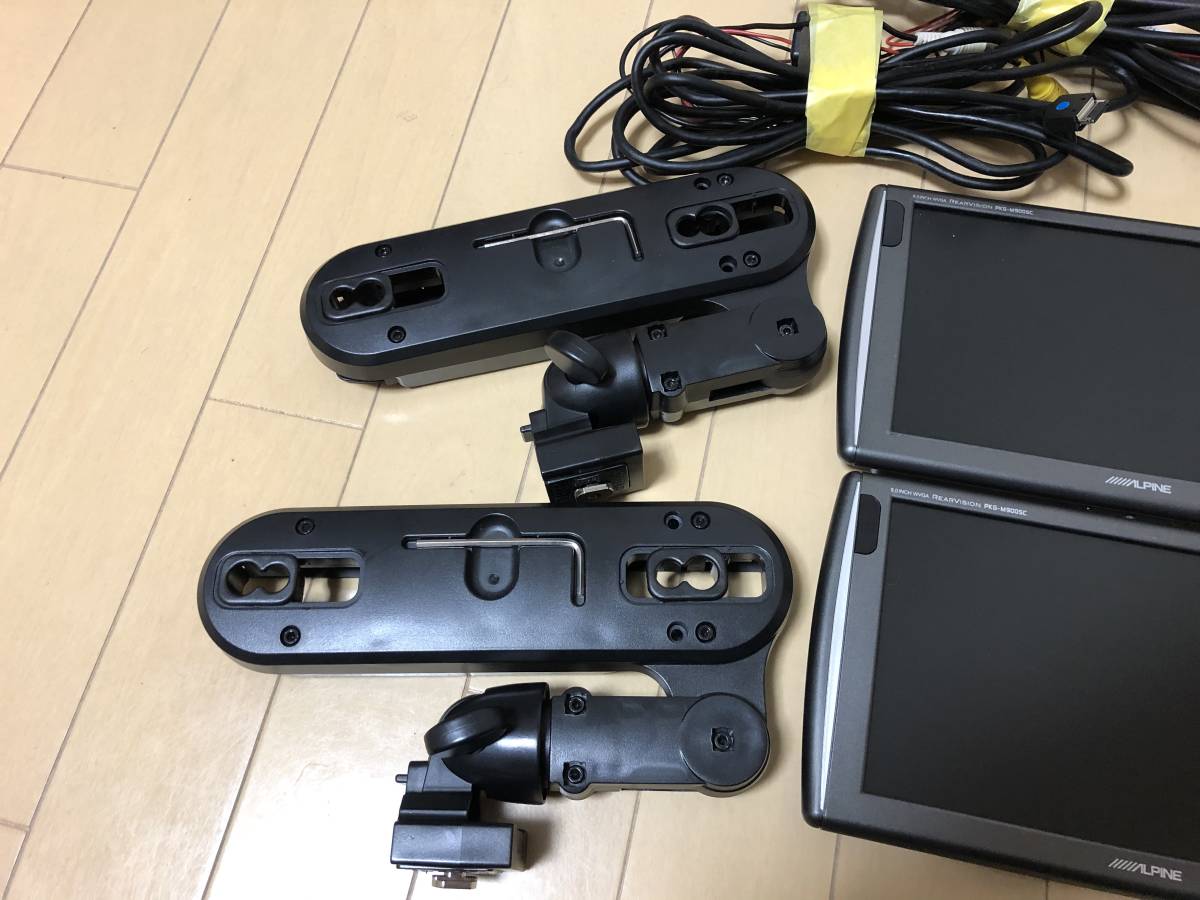 PKG-M900SC ALPINE アルパイン 9インチ WVGAモニター 2台セット 映像