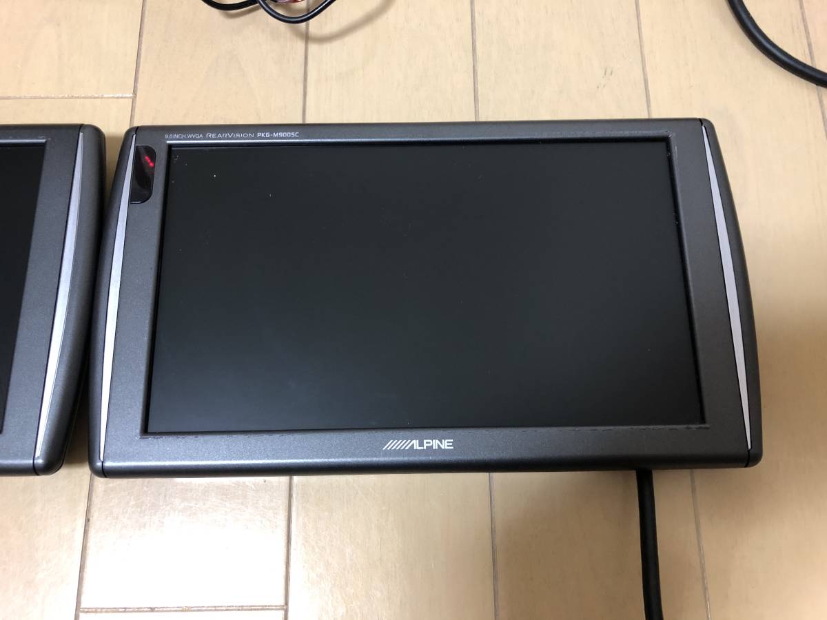 PKG-M900SC ALPINE アルパイン 9インチ WVGAモニター 2台セット 映像 