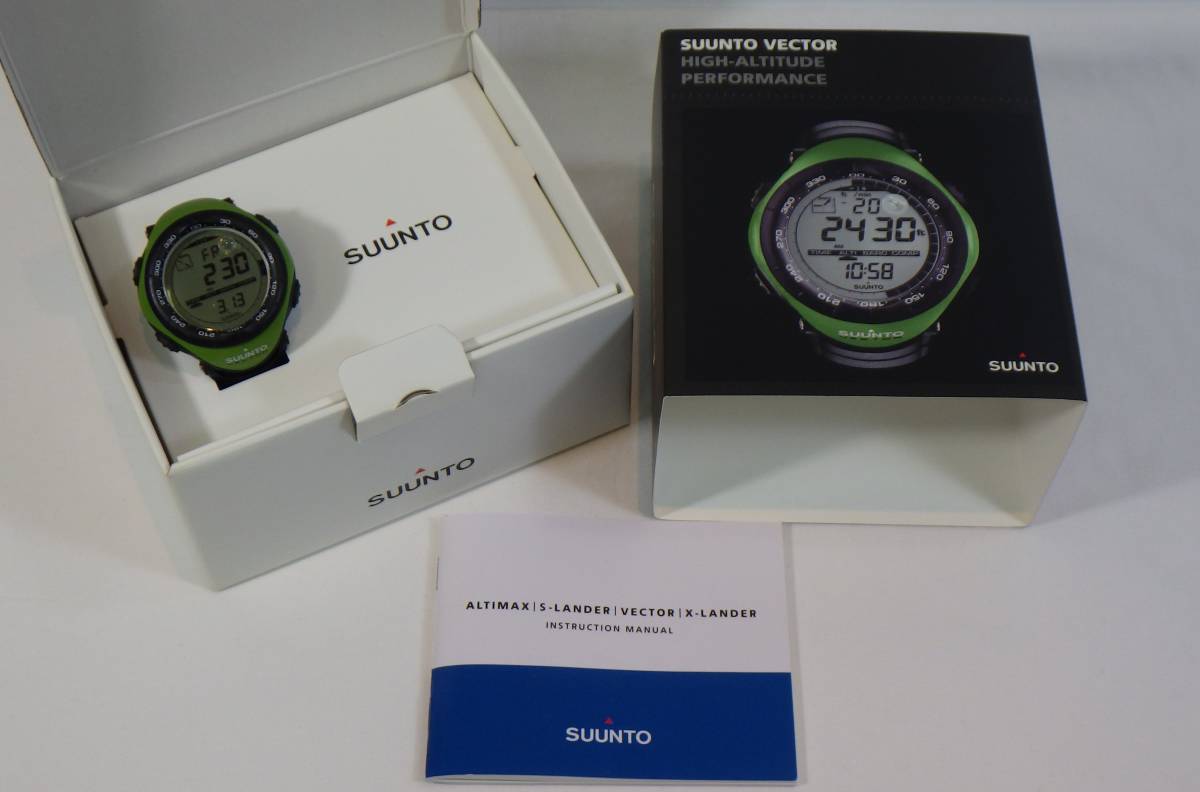 SUUNTO(スント) ⁄ ベクター(ライムグリーン)⁄デジタル⁄ラバー⁄GRN⁄BLK