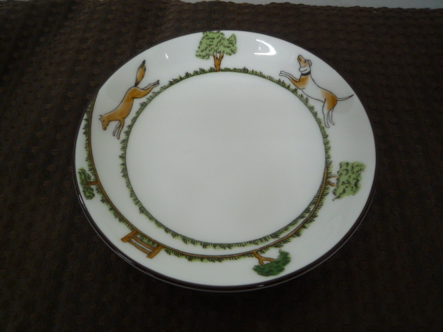 P882 WEDGWOOD ウェッジウッド HUNTING SCENES ハンティングシーン ミニプレート 5セット プチトレイ 小皿_2