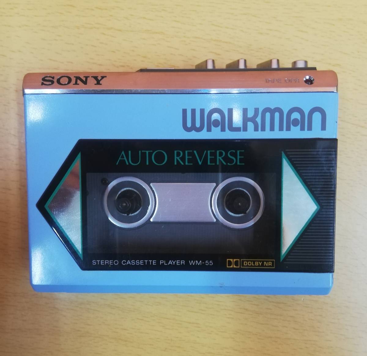 SONY カセットウォークマン WM-55 水色 ジャンク品