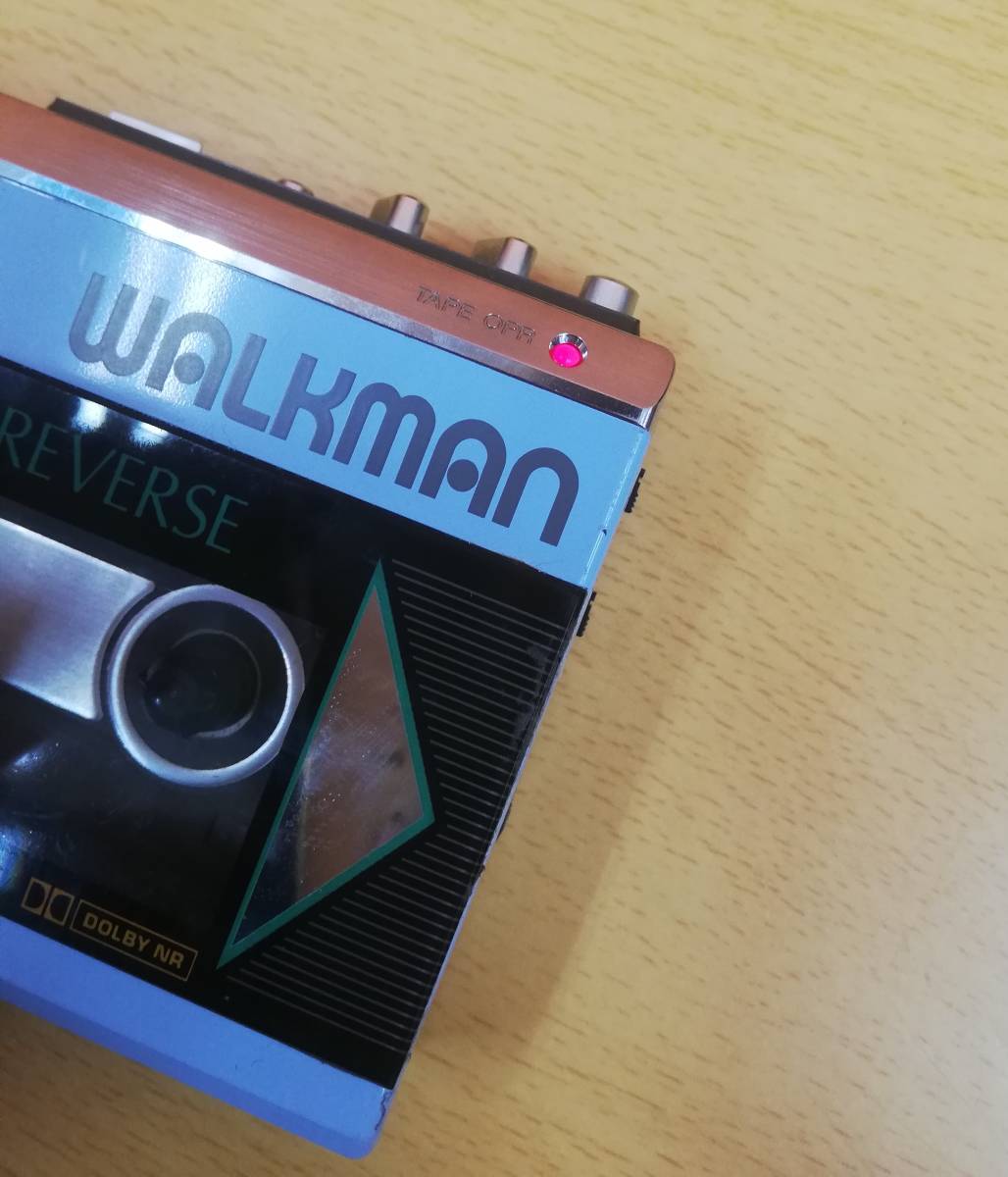 SONY WM-55 Walkman カセットプレーヤー レア　水色　ジャンク品 SONY WM-55 Walkman カセットプレーヤー レア 水色 ジャンク品