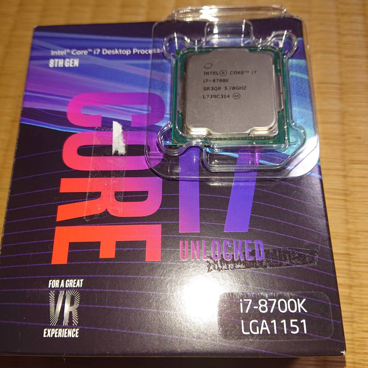 intel core i7 8700K [動作確認済み] Core Intel i7-8700K ② パーツ