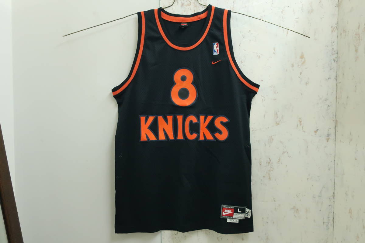  Y8 NBA ニューヨーク ニックス #8 SPREWELL ユニフォーム // 黒(Lサイズ)｜売買されたオークション情報、yahooの商品情報をアーカイブ公開 - オークファン ユニフォーム