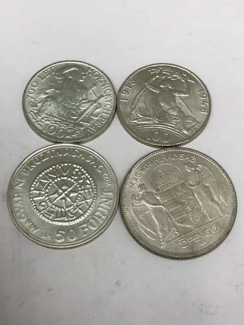 ハンガリー 1930年 1930年 5ペンゴ銀貨 1972年 50フォリント銀貨