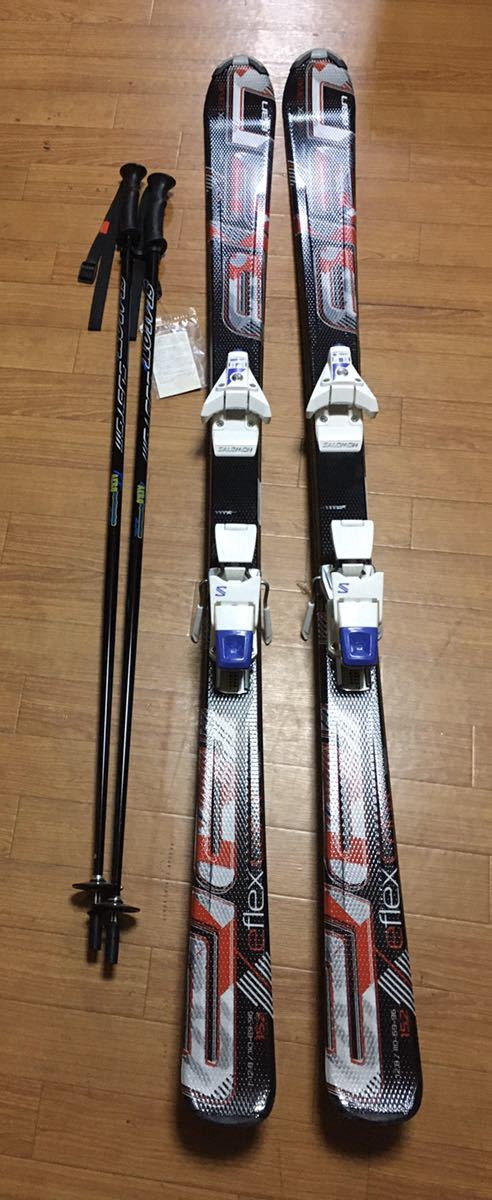 数量限定，大得価 ELAN/エラン eflex Barcelona 152 スキー板 ビンディング付 カービング ブラック r.12.8/110-69-96 /ストック slalom aero(150cm～)｜売買されたオークション情報、yahooの商品情報をアーカイブ公開 - オークフ カービング