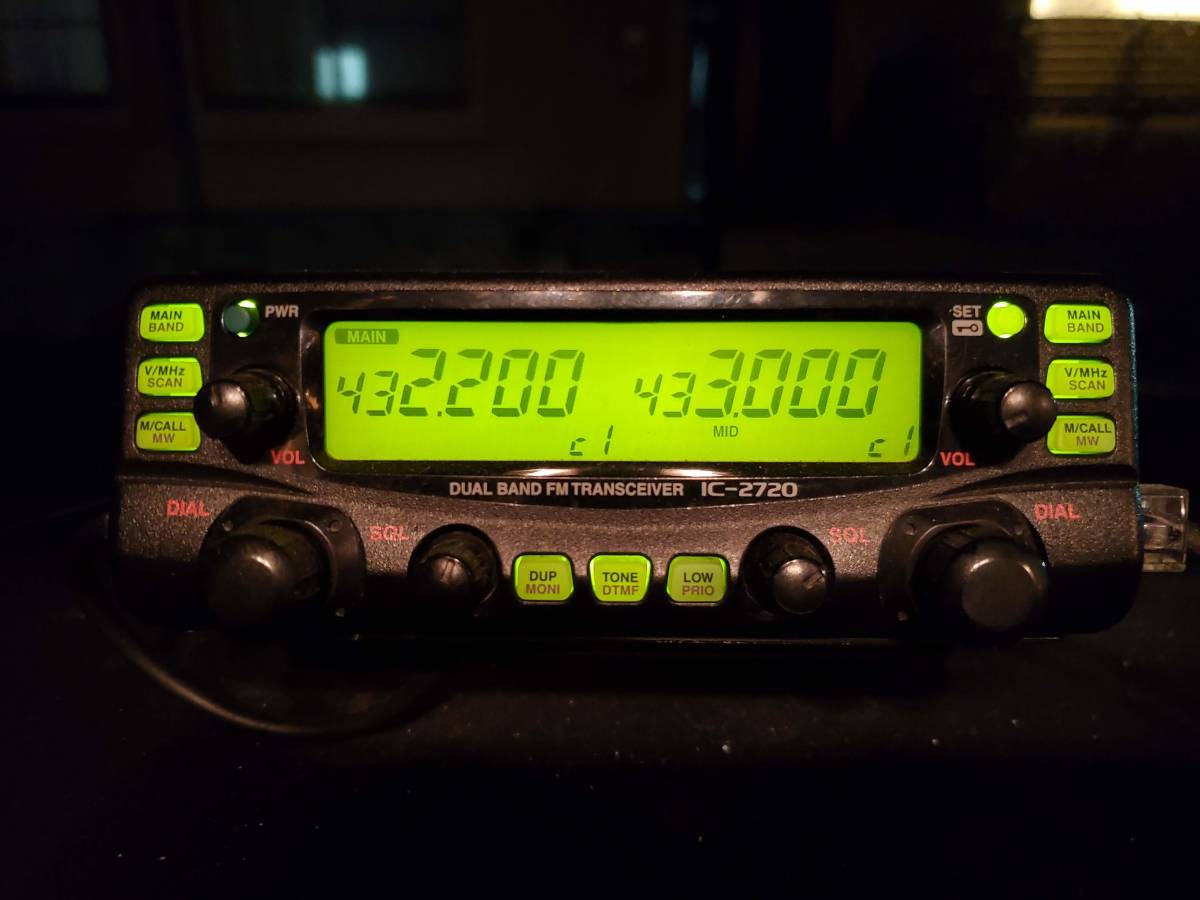 アイコム IC-2720 144/430MHz デュアルバンド 受信改造済 新スプリアス