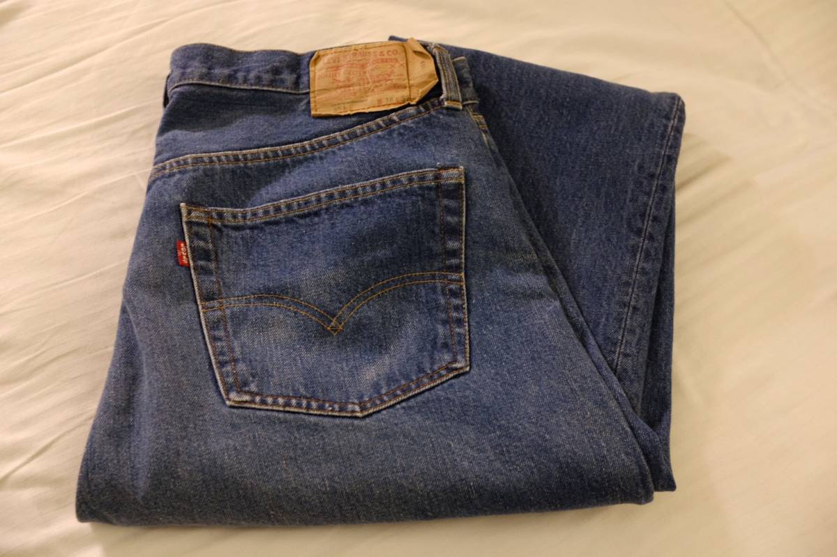リーバイス 501 アメリカ製 38-32 レアビッグサイズ Made in USA 脇割り