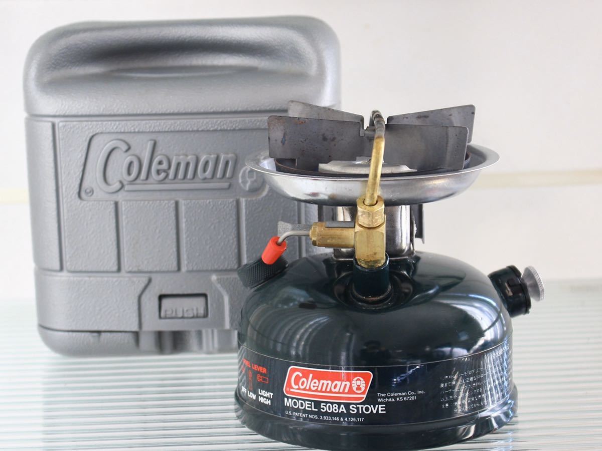 送料無料，2026 Coleman コールマン 508A ストーブ シングルバーナー 94年製 スポーツスター 収納ケース付き(ガソリン)｜売買されたオークション情報、yahooの商品情報をアーカイブ公開 - オークファン ガソリン