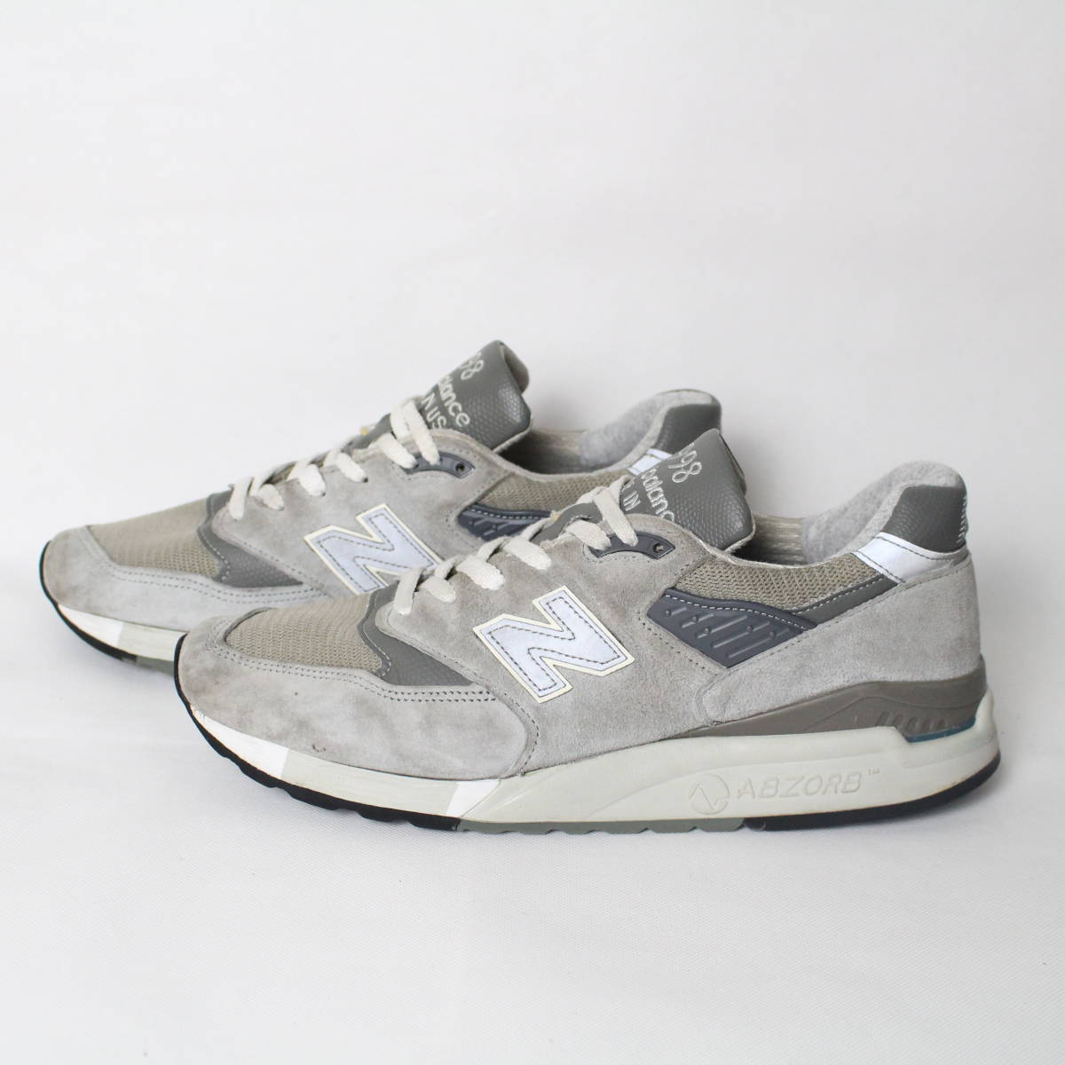 【最安値，本物保証】 USA製 ニューバランス 998 27cm New Balance M998 D グレー 灰 スエード メンズ スニーカー US9(27.0cm)｜売買されたオークション情報、yahooの商品情報をアーカイブ公開 - オークファン 27.0cm