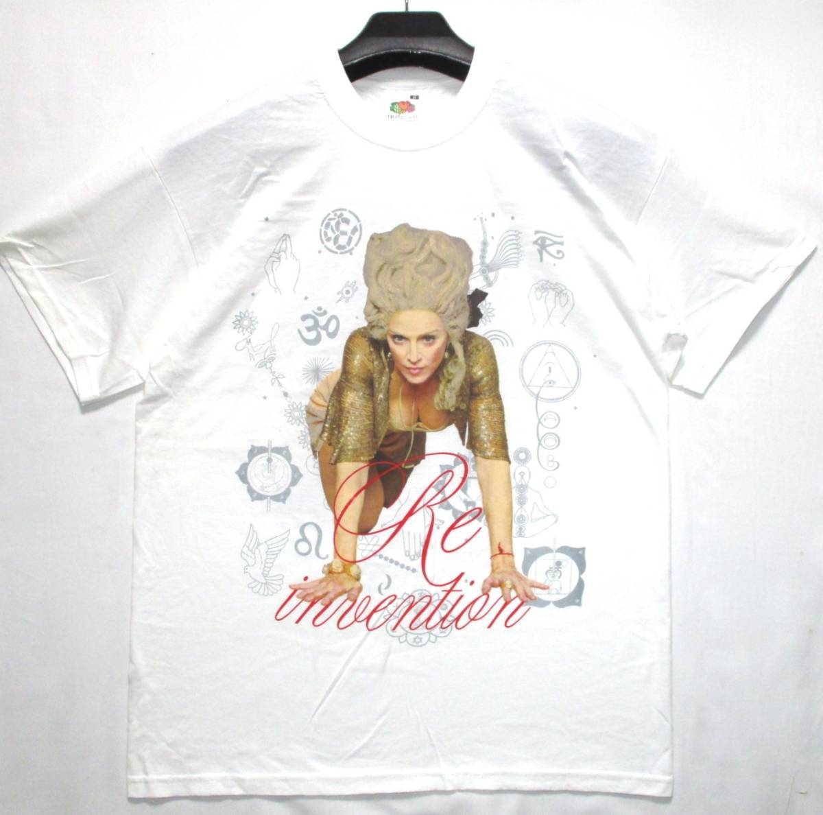 未使用 MADONNA マドンナ Tシャツ 2004 RE-INVENTION TOUR ホワイト M 