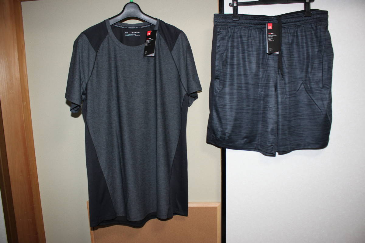 数量限定，得価 アンダーアーマー 3XL 特大サイズ 半袖Tシャツ＆ハーフパンツ 上下セット(ジャージ)｜売買されたオークション情報、yahooの商品情報をアーカイブ公開 - オークファン ジャージ
