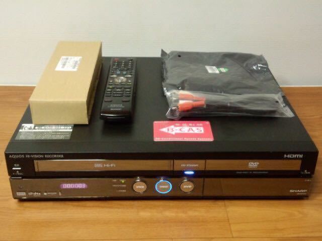 SHARP DV-ACV52 VHS⁄DVD⁄HDDレコーダ－ 2008年製 R82900067