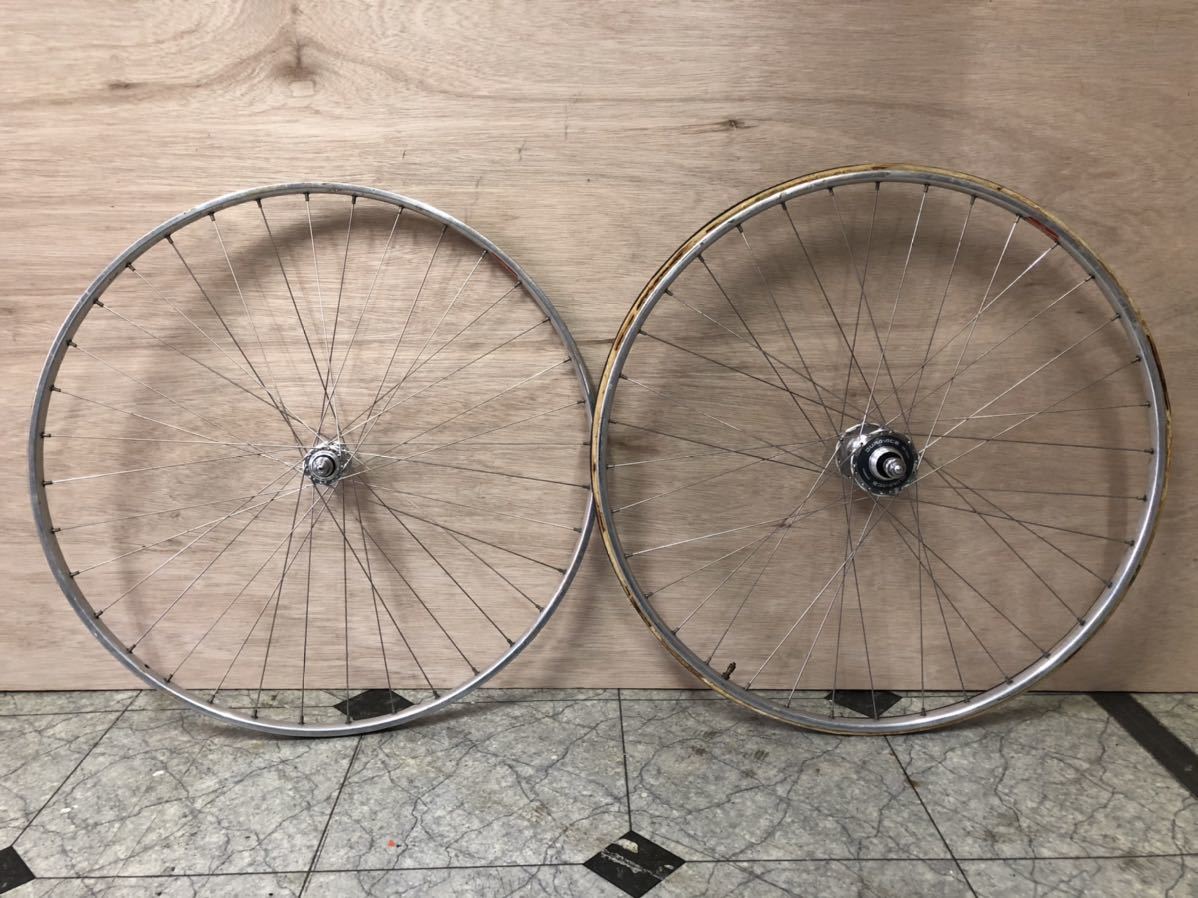 SHIMANO NJS ピスト - DURA-ACE 競輪 0 ホイール ピスト競輪デュラエースハブ決戦用ホイール前後 Yahoo!オークション お客様の車輪DURA-ACEハブ＆AMBROSIO デュラエース EXCELLIGHTでピストホイールの シマノ セット njsホイール