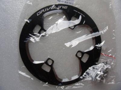 セール，大人気 国内発送 DRiVELiNE製 48T 104mm バッシュガード 黒 ブラック(チェーンリング)｜売買されたオークション情報、yahooの商品情報をアーカイブ公開 - オークファン チェーンリング