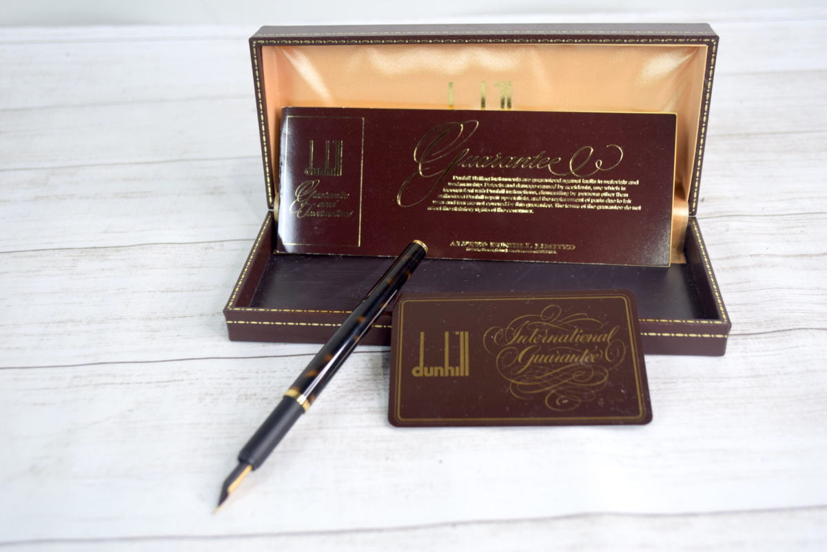 No.299【美品】dunhill ダンヒル 万年筆 ペン先 14K ダンヒル 【公式通販】