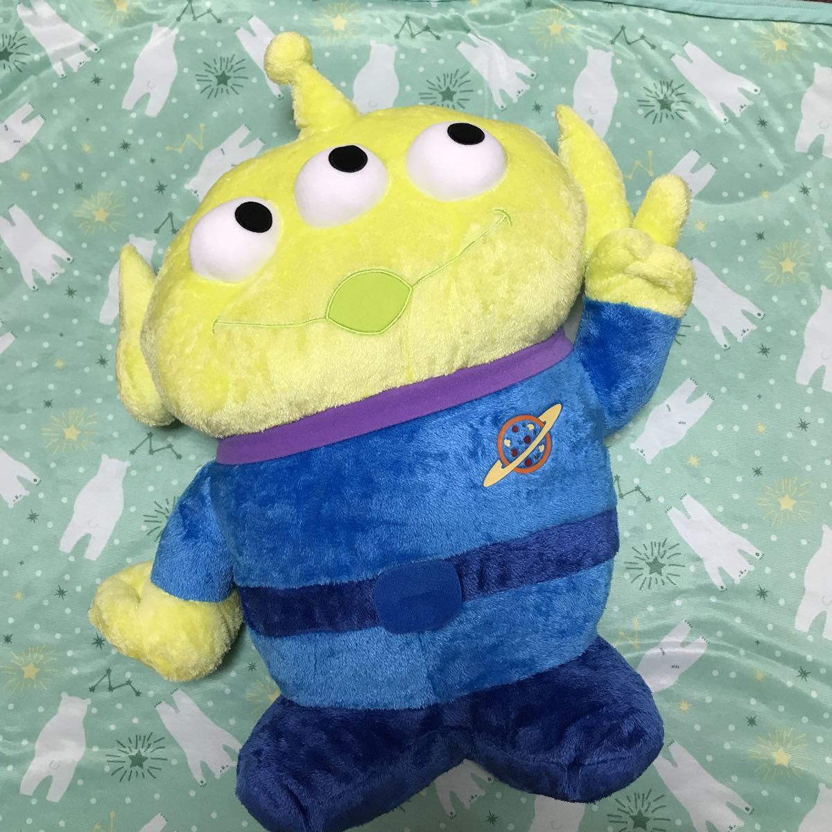 ディズニー トイストーリー エイリアン ギガジャンボ 指差しポーズふわふわぬいぐるみ トイ ストーリー 売買されたオークション情報 Yahooの商品情報をアーカイブ公開 オークファン Aucfan Com
