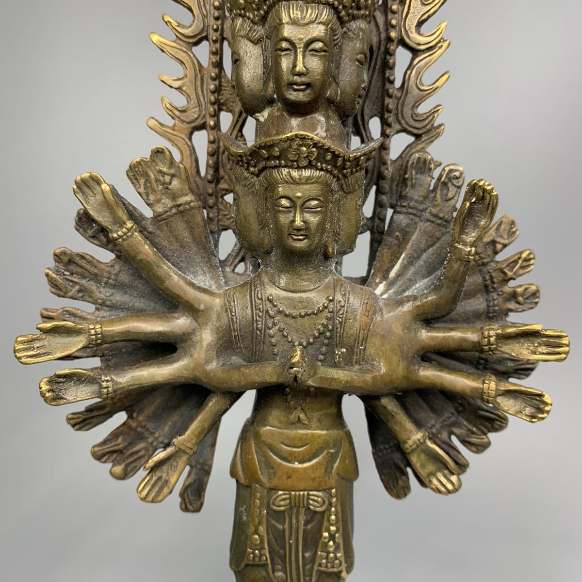 中国 古玩 チベット 仏教 銅製 歓喜仏 / チベット仏・仏教美術・密教