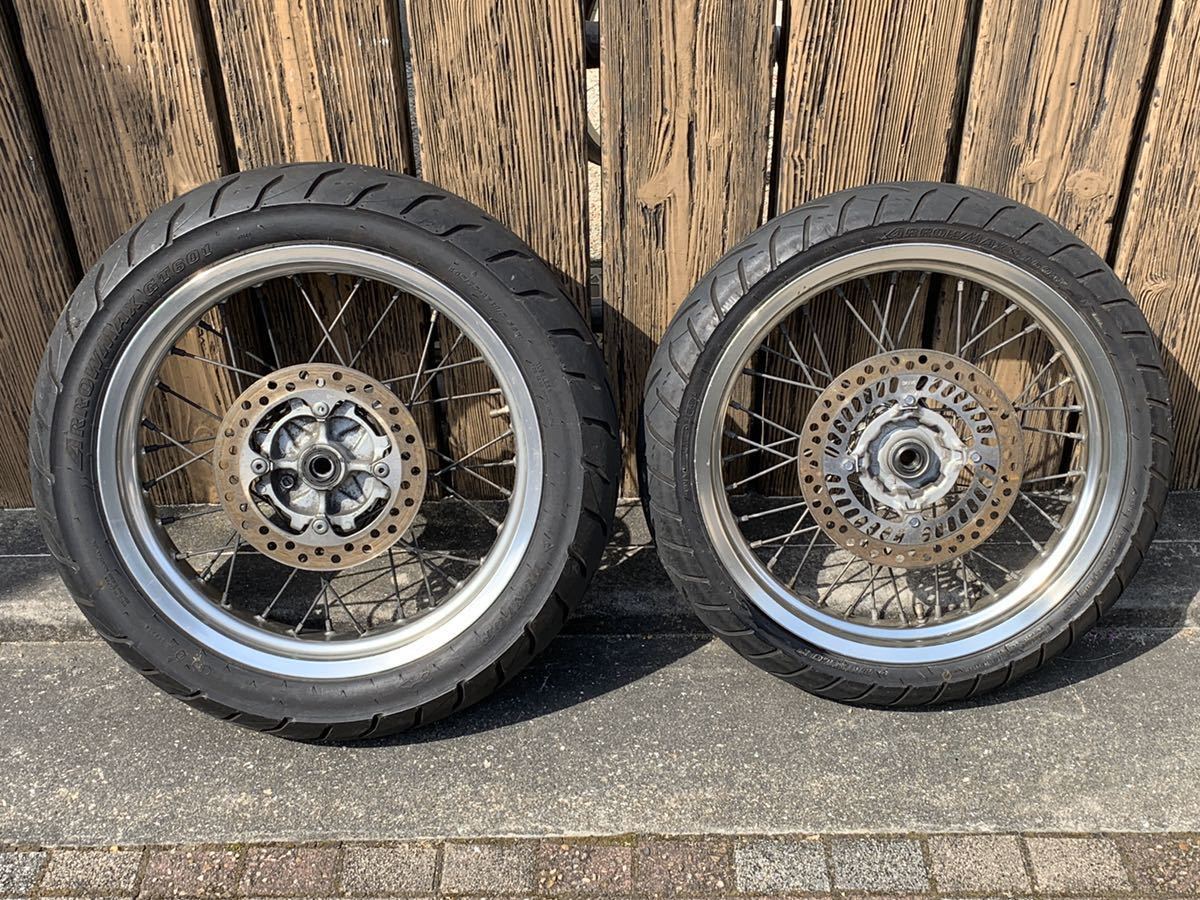 CRM250R MD24 ホンダ 純正 加工 モタード ホイール 前後 セット