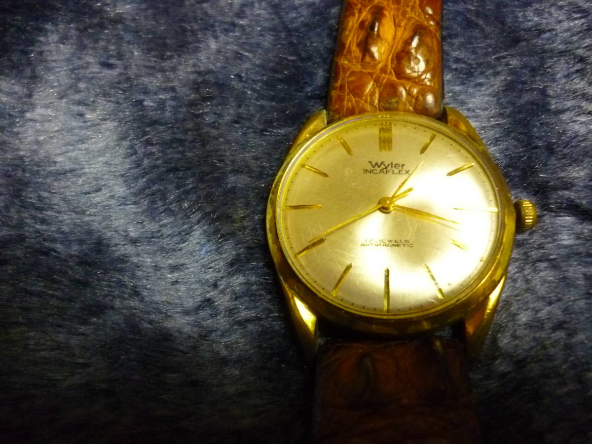 Wyler ワイラー INCAFLEX 17JEWELS 手巻き 腕時計 中古 メンズ