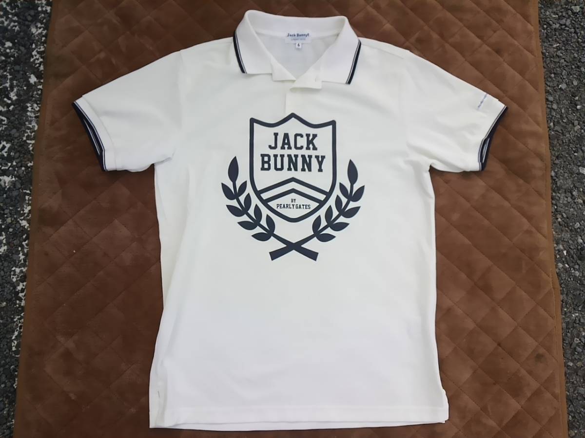 【低価，定番人気】 かなり パーリーゲイツ ジャックバニー 月桂樹ローレルエンブレム メンズポロシャツ 6 ＸＬ オフホワイト(パーリーゲイツ)｜売買されたオークション情報、yahooの商品情報をアーカイブ公開 シャツ