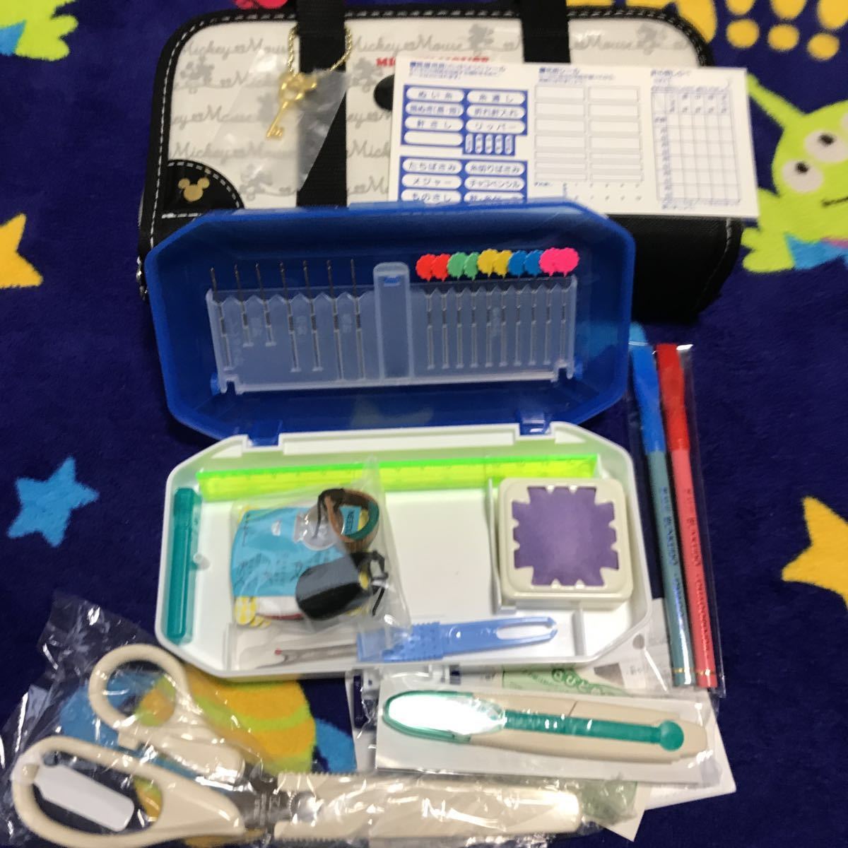 裁縫 道具 ミッキー ディズニーランド ミッキー柄 裁縫箱 裁縫セット