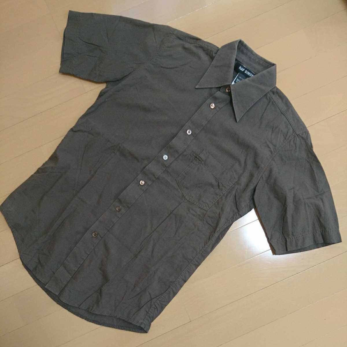 初期 ラフシモンズ RAF SIMONS ダブル胸ポケット サファリシャツ 半袖 