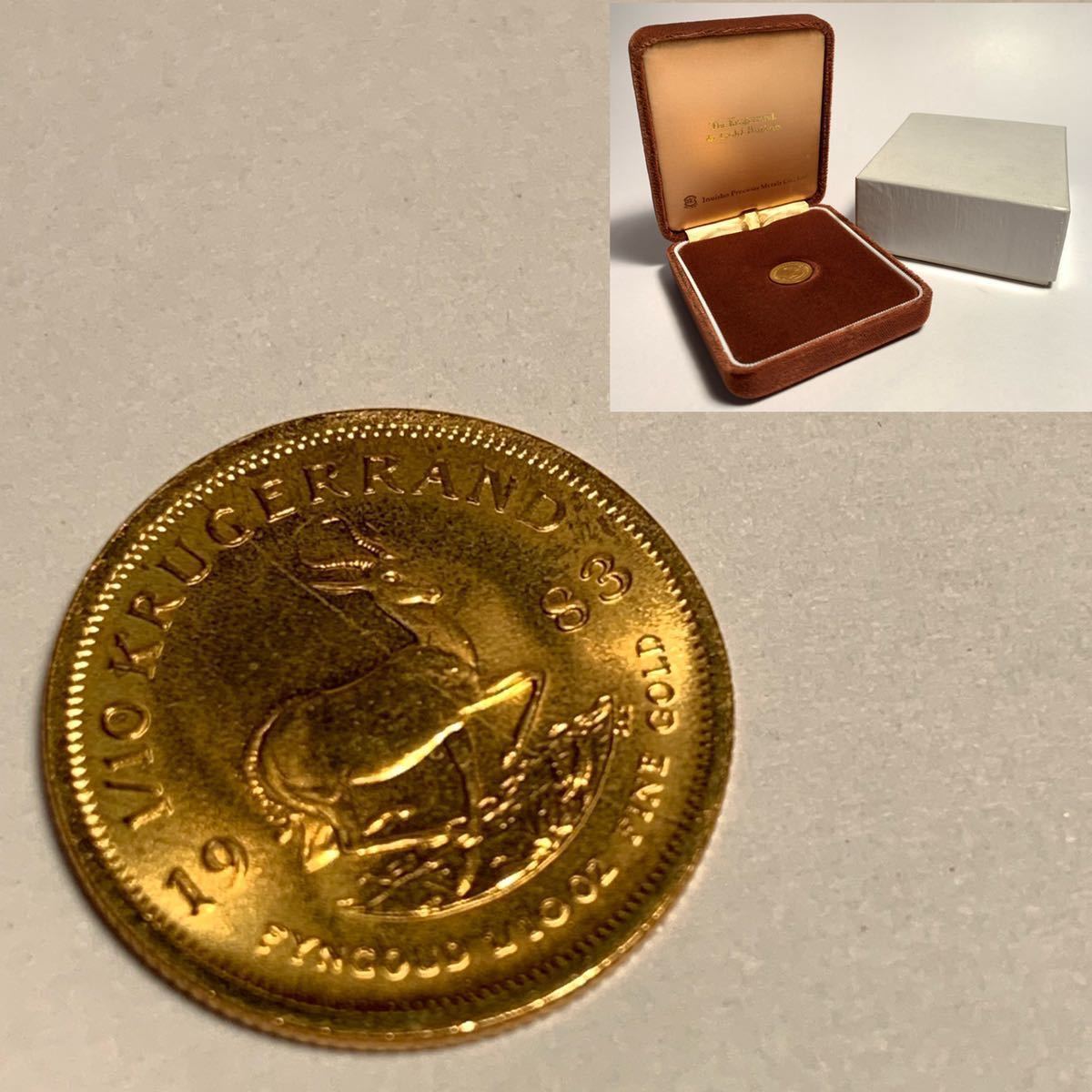 ① クルーガーランド 金貨 1/10オンス 1983年 南アフリカ 1/10 oz 