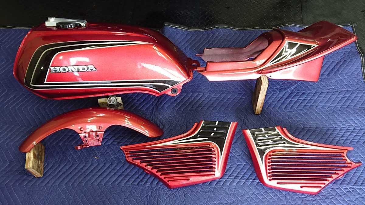 CB750F 中古 外装 フルセット キャップ ロック 燃料コック 全部付 