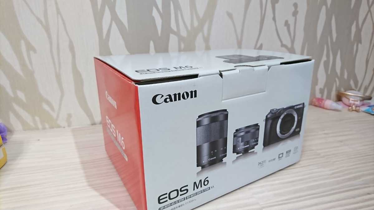 □極上展示品☆保証付き☆Canon ミラーレス一眼カメラ EOS M6 ダブル