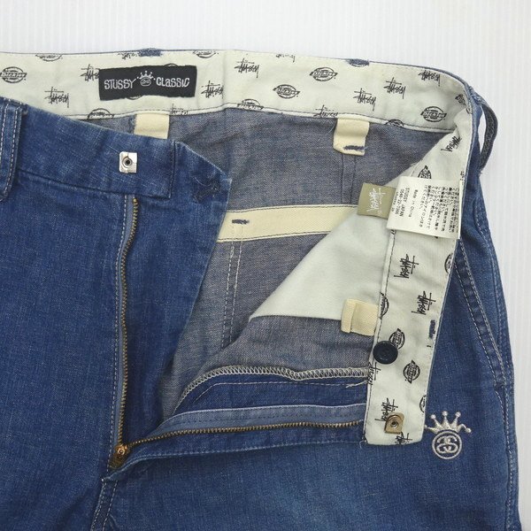 STUSSY × Dickies ペインターデニムショートパンツ 32 STUSSY × Dickies ペインターデニムショートパンツ 32