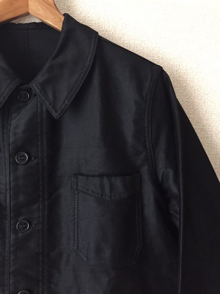 40s Le Fortex ブラックモールスキン カバーオール フランス フレンチ 